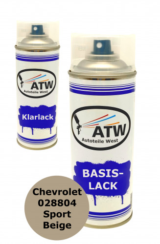 Autolack für Chevrolet 028804 Sport Beige +400ml Klarlack Set